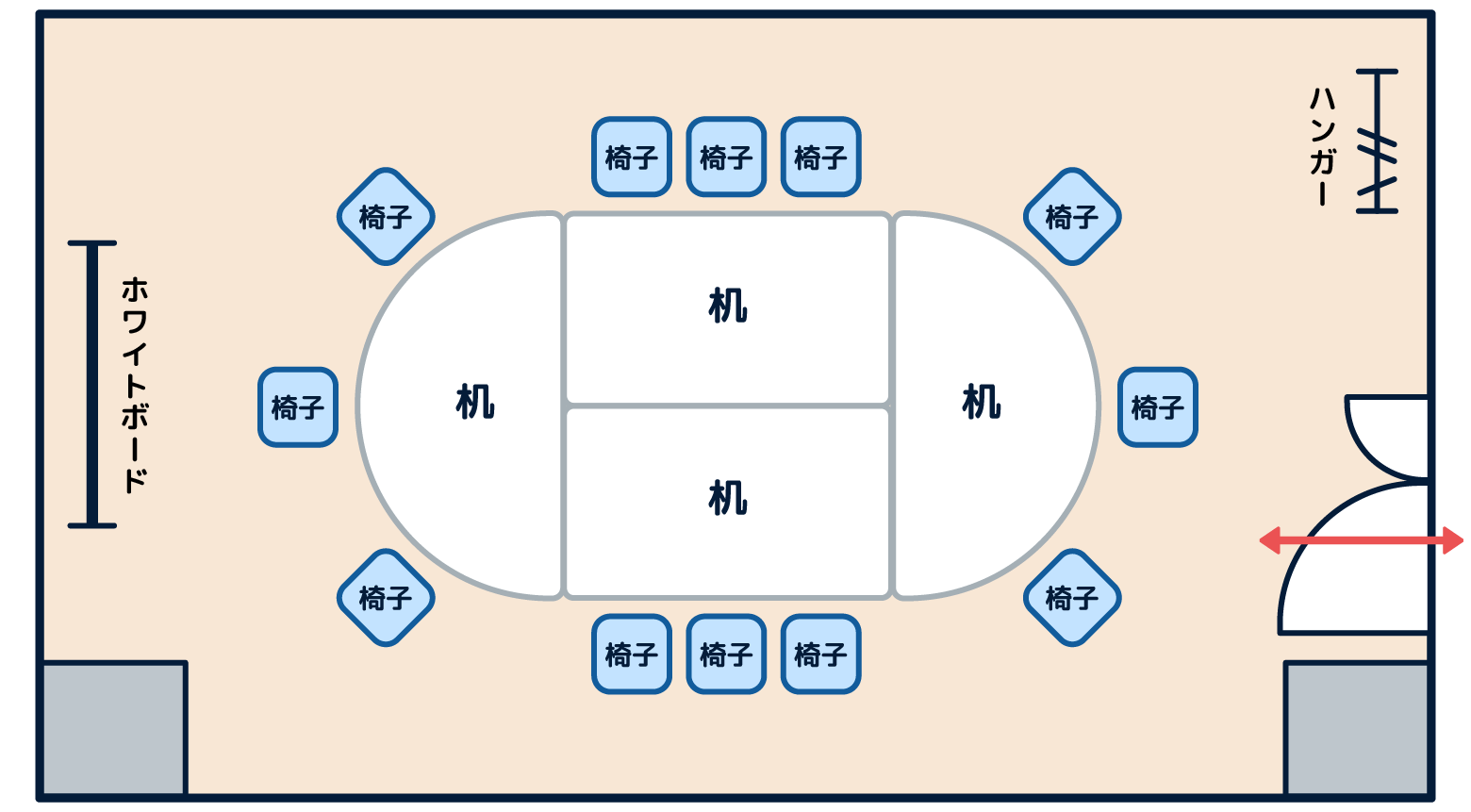 研修室1の間取り図
